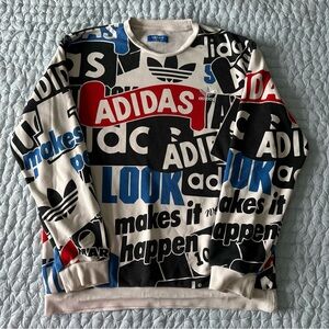 Adidas Men's Graphic Sweater - Multicolor
